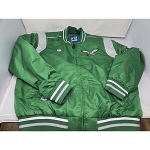 Philadelphia Eagles Mens NFL Jacket Size L, Satin Feel NWT